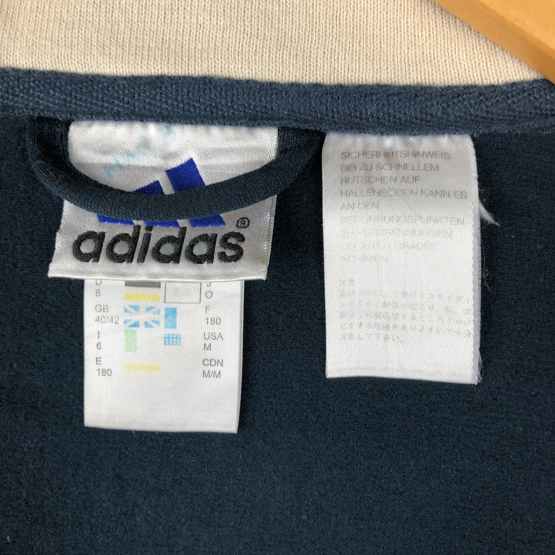 Vintage 2000'S Adidas track jacket, size M, men's polyester navy blue type Vintage Second Hand