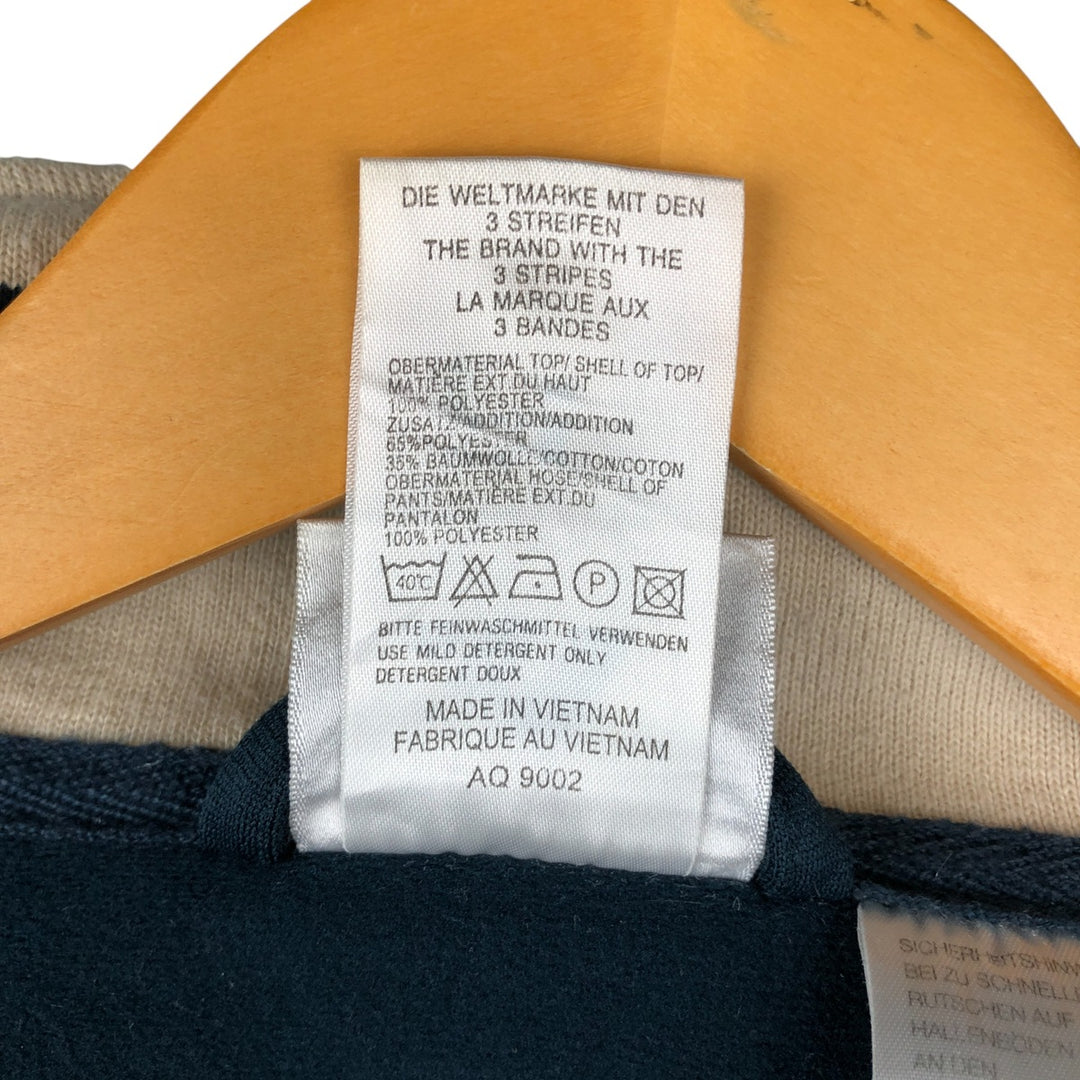 Vintage 2000'S Adidas track jacket, size M, men's polyester navy blue type Vintage Second Hand