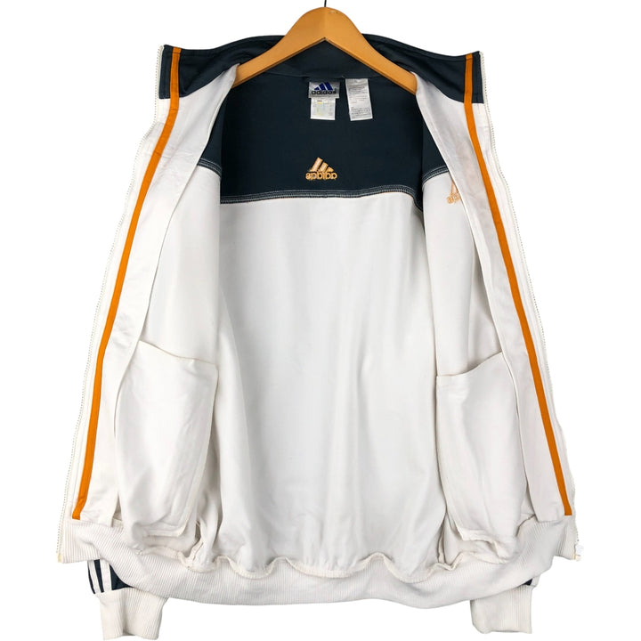 90'S Adidas Jersey Track Jacket Men's M Vintage polyester white type Vintage Second Hand