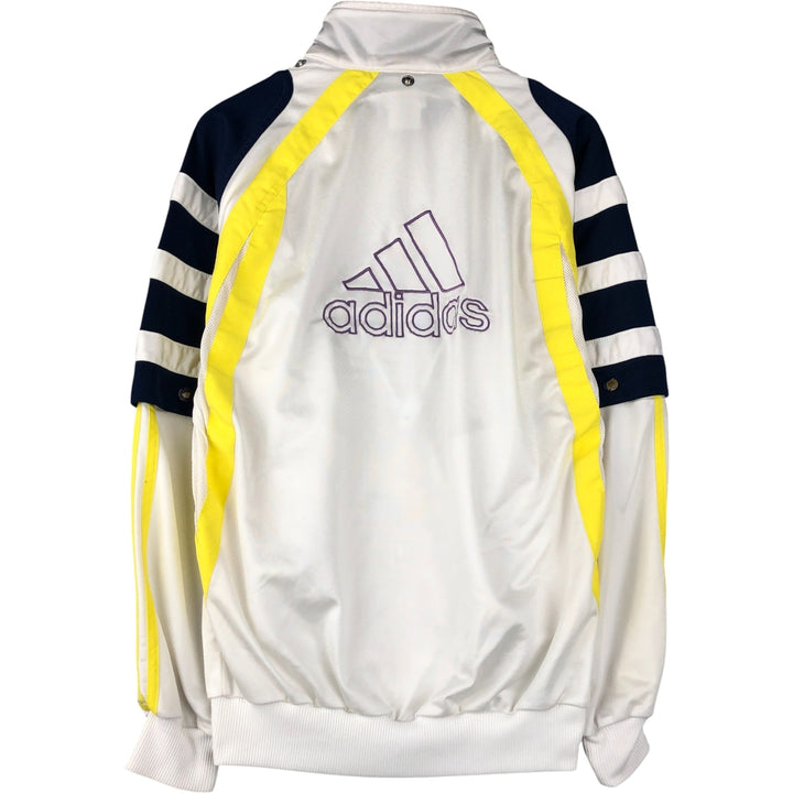 90s-00'S Adidas Back Logo 2-Way Jersey Track Jacket, Men's Size Small polyester white type Vintage Second Hand