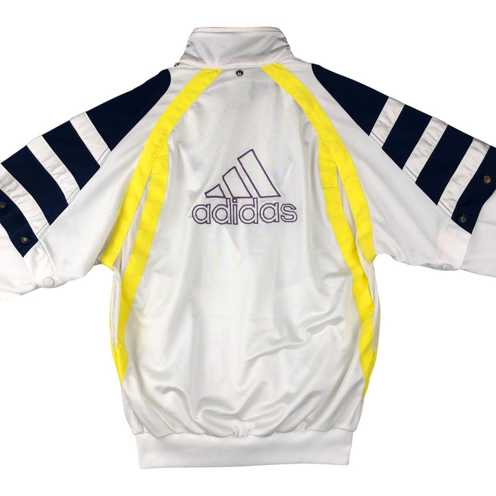 90s-00'S Adidas Back Logo 2-Way Jersey Track Jacket, Men's Size Small polyester white type Vintage Second Hand