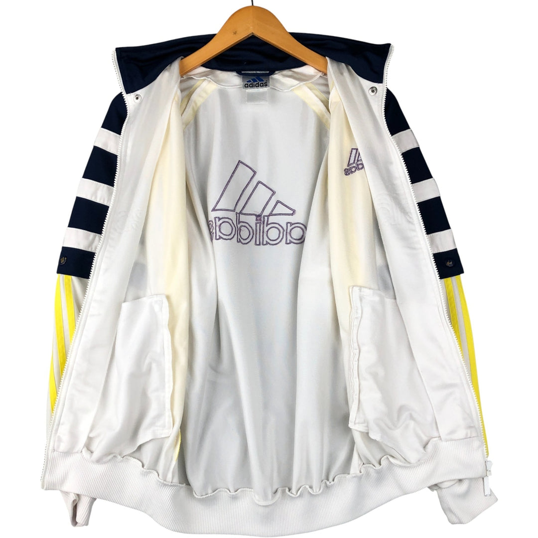 90s-00'S Adidas Back Logo 2-Way Jersey Track Jacket, Men's Size Small polyester white type Vintage Second Hand