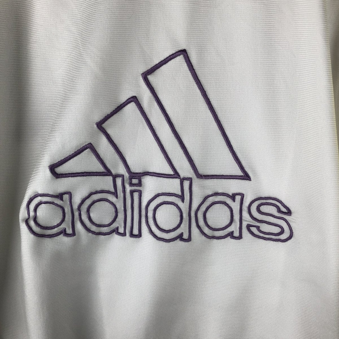 90s-00'S Adidas Back Logo 2-Way Jersey Track Jacket, Men's Size Small polyester white type Vintage Second Hand