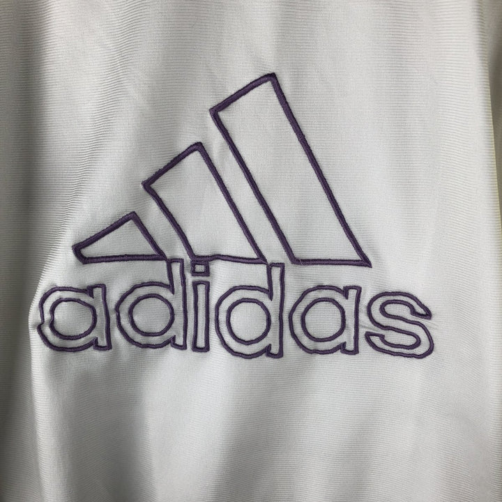 90s-00'S Adidas Back Logo 2-Way Jersey Track Jacket, Men's Size Small polyester white type Vintage Second Hand