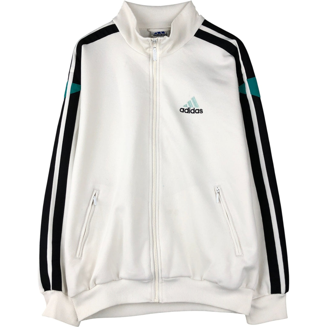 Vintage 90s-00'S Adidas track jacket, size S, men's polyester white type Vintage Second Hand