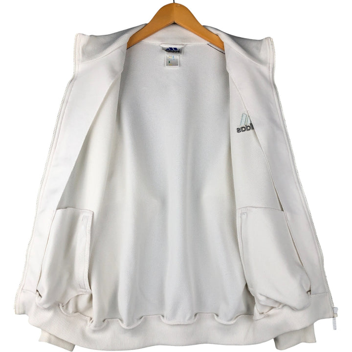 Vintage 90s-00'S Adidas track jacket, size S, men's polyester white type Vintage Second Hand