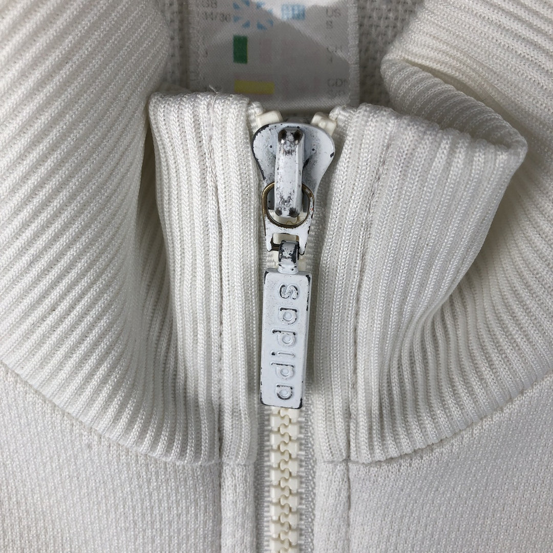 Vintage 90s-00'S Adidas track jacket, size S, men's polyester white type Vintage Second Hand