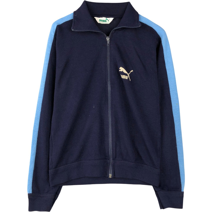 Vintage 80'S Puma sweatshirt, Made in Italy, Men's Size Small poly acrylic navy blue type Vintage Second Hand