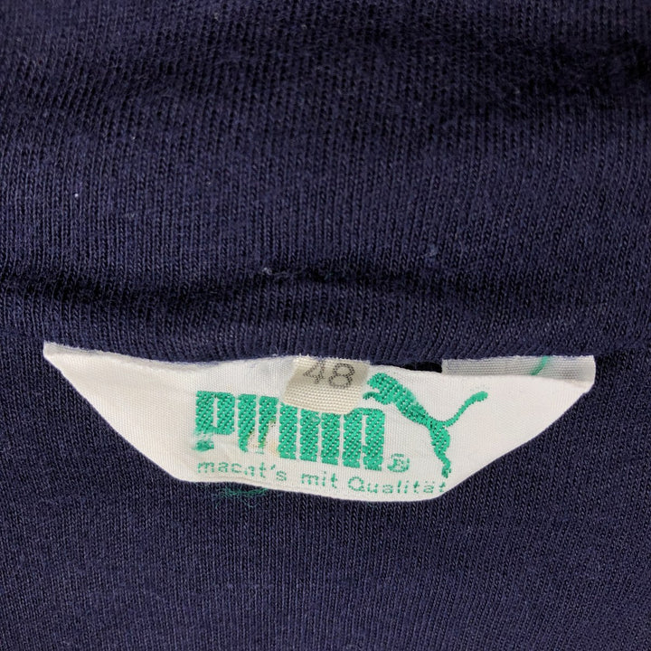 Vintage 80'S Puma sweatshirt, Made in Italy, Men's Size Small poly acrylic navy blue type Vintage Second Hand
