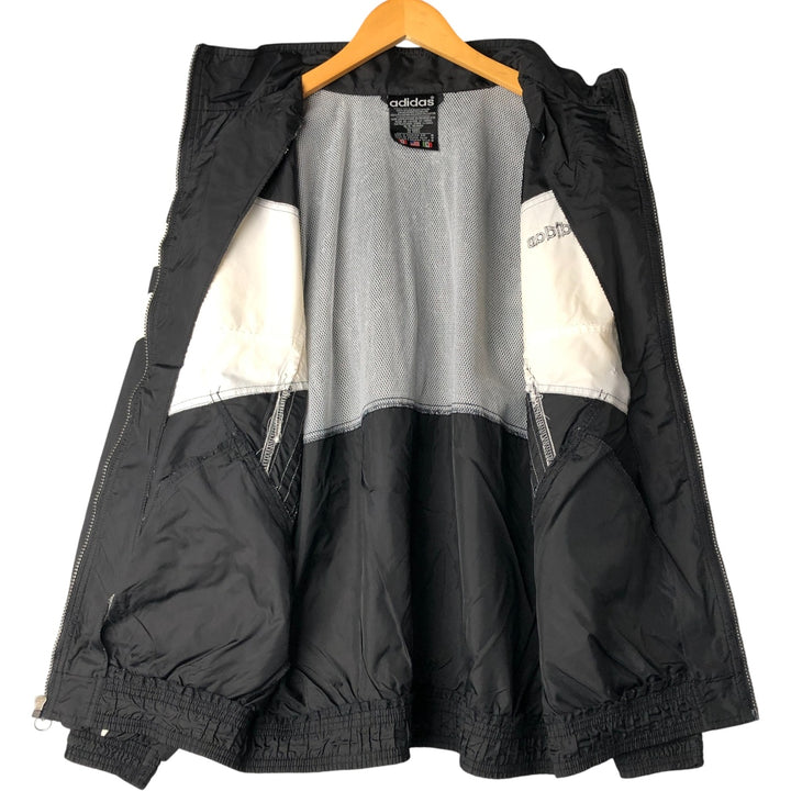 Vintage 80s-90'S Adidas nylon jacket, men's size M Nylon black type Vintage Second Hand