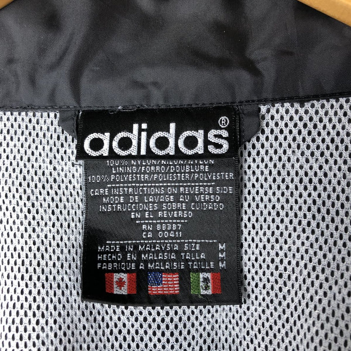 Vintage 80s-90'S Adidas nylon jacket, men's size M Nylon black type Vintage Second Hand