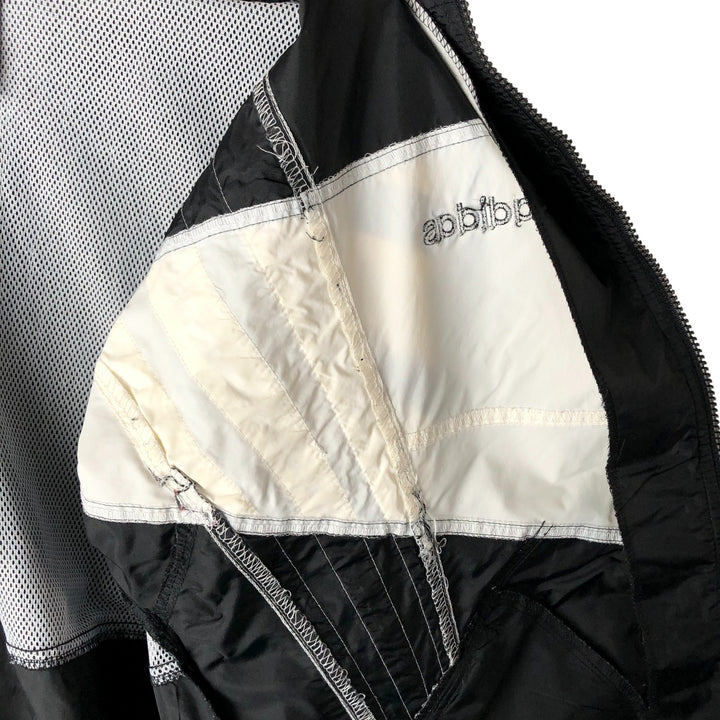 Vintage 80s-90'S Adidas nylon jacket, men's size M Nylon black type Vintage Second Hand