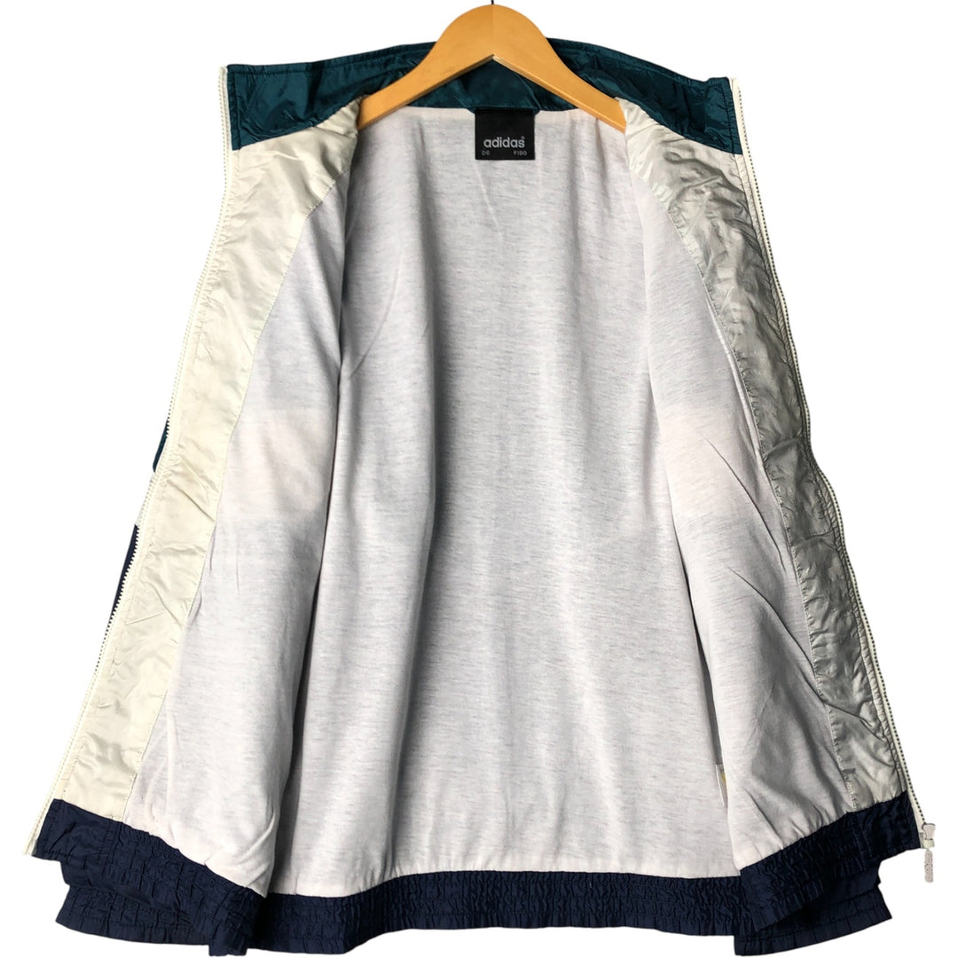 90'S Adidas nylon jacket, men's size M, vintage Nylon navy blue type Vintage Second Hand