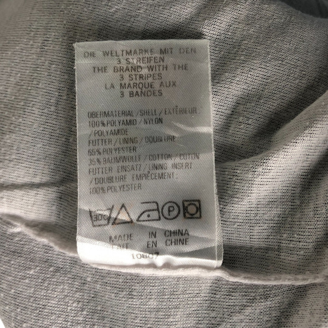 90'S Adidas nylon jacket, men's size M, vintage Nylon navy blue type Vintage Second Hand