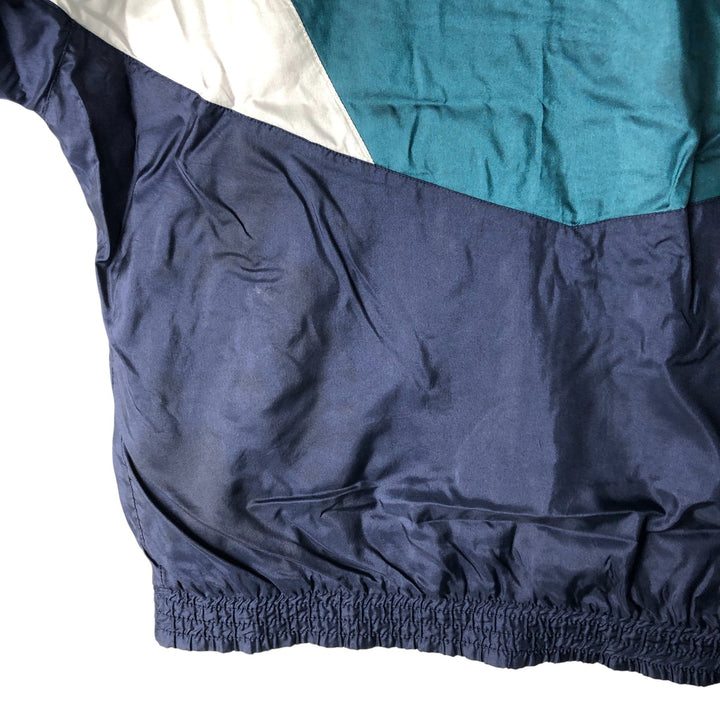 90'S Adidas nylon jacket, men's size M, vintage Nylon navy blue type Vintage Second Hand