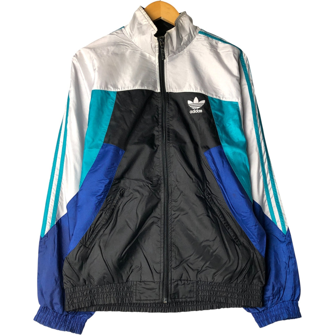 Vintage 80s-90'S Adidas nylon jacket, size S, men's Nylon black type Vintage Second Hand