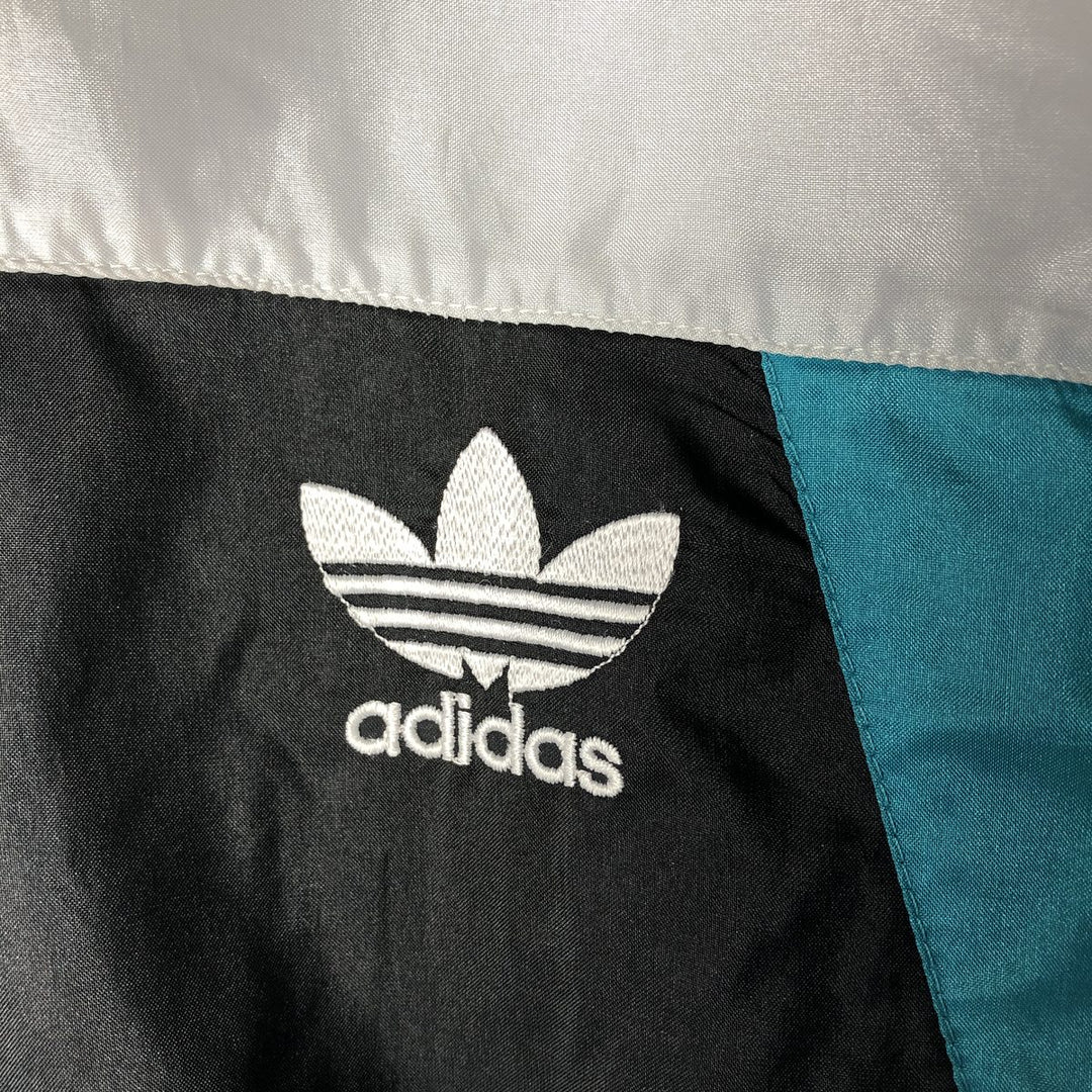 Vintage 80s-90'S Adidas nylon jacket, size S, men's Nylon black type Vintage Second Hand