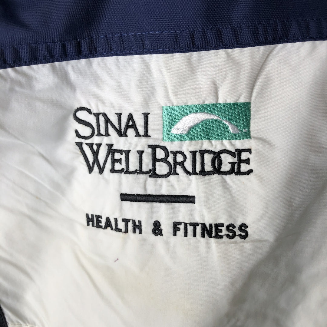 90'S Adidas Nylon Jacket, Men's Size L, Vintage Nylon navy blue type Vintage Second Hand