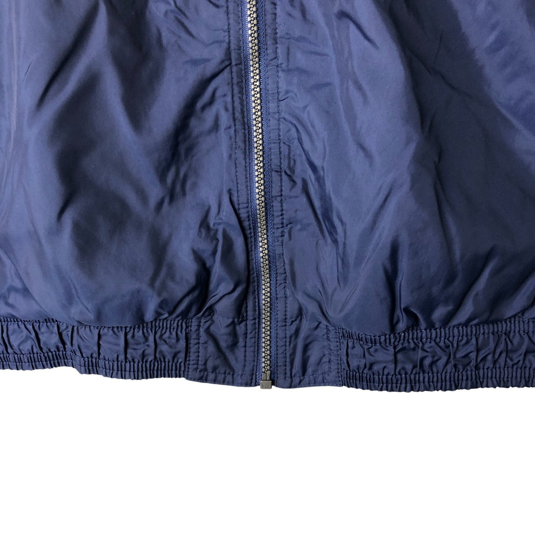 90'S Adidas Nylon Jacket, Men's Size L, Vintage Nylon navy blue type Vintage Second Hand