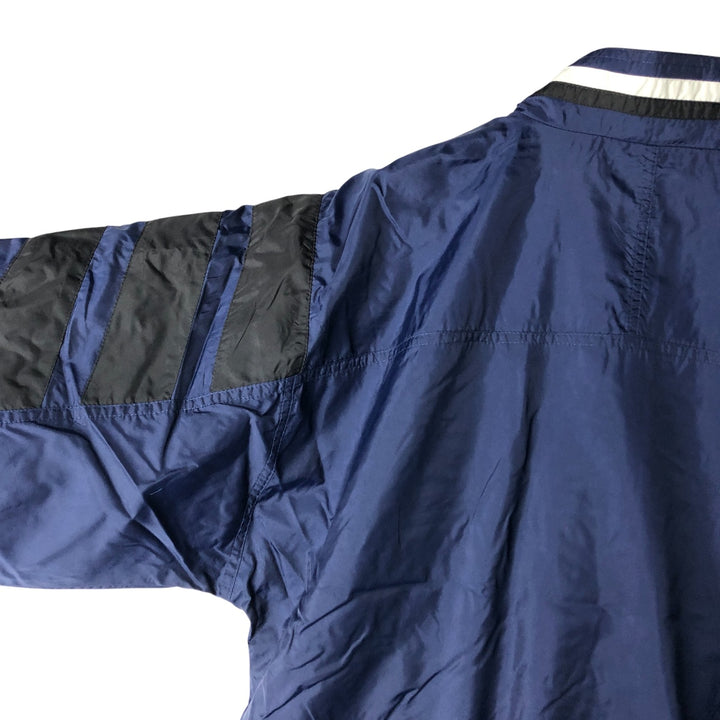90'S Adidas Nylon Jacket, Men's Size L, Vintage Nylon navy blue type Vintage Second Hand