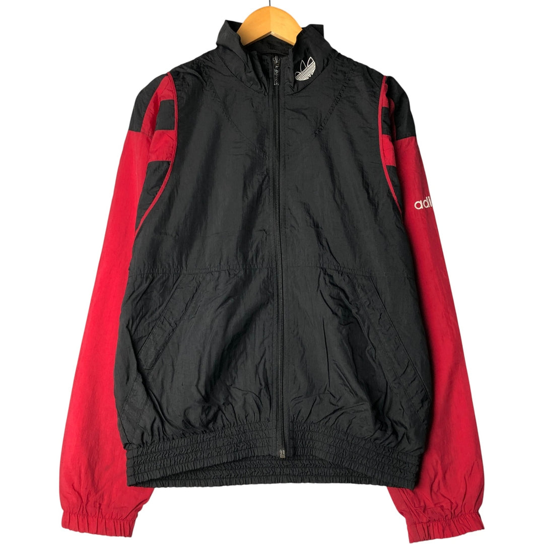 Vintage 80s-90'S Adidas nylon jacket, size S, men's Nylon black type Vintage Second Hand