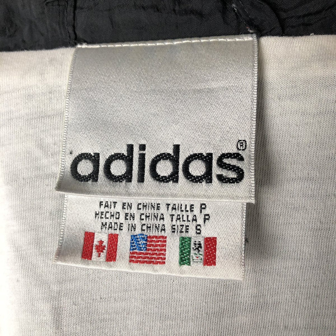 Vintage 80s-90'S Adidas nylon jacket, size S, men's Nylon black type Vintage Second Hand