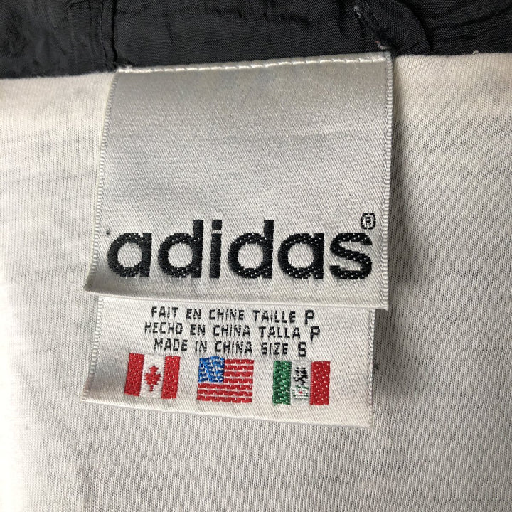 Vintage 80s-90'S Adidas nylon jacket, size S, men's Nylon black type Vintage Second Hand