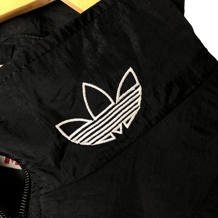 Vintage 80s-90'S Adidas nylon jacket, size S, men's Nylon black type Vintage Second Hand