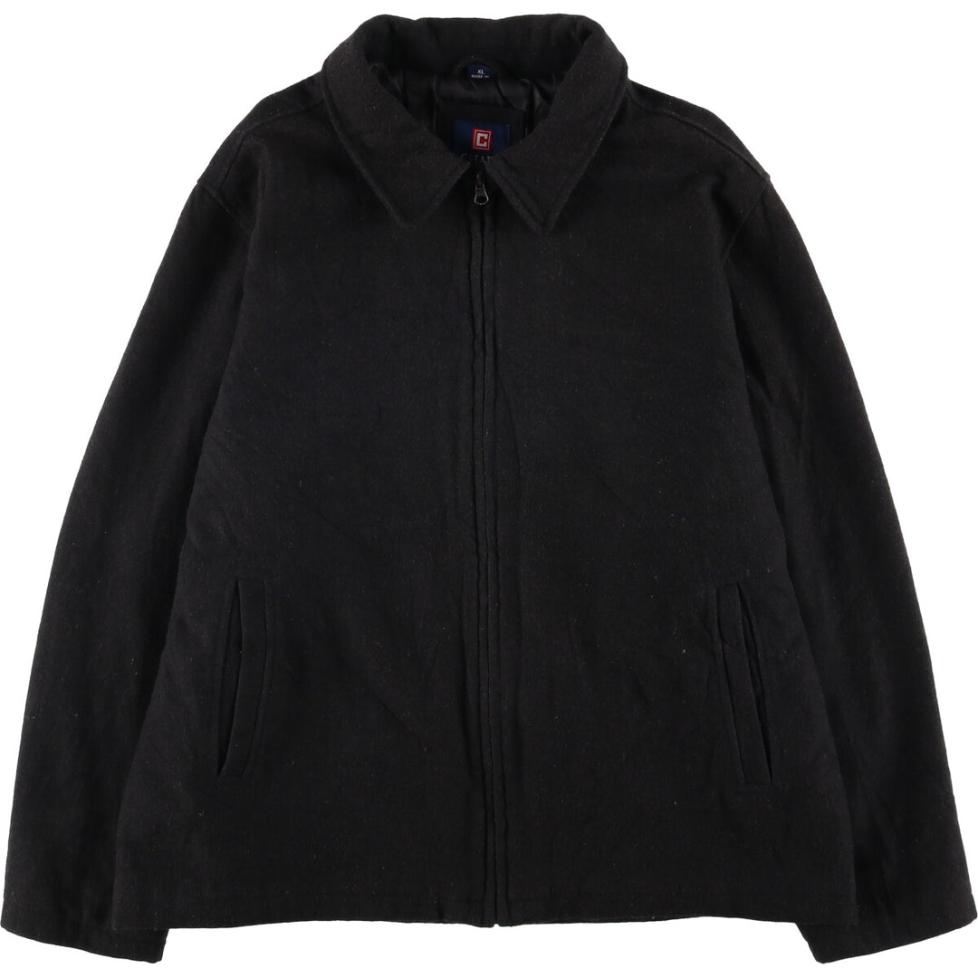 CHAPS Wool Blend Padded Puffer Jacket, Men's Size XL polyester black type Vintage Second Hand