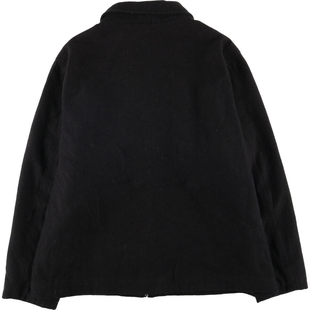 CHAPS Wool Blend Padded Puffer Jacket, Men's Size XL polyester black type Vintage Second Hand