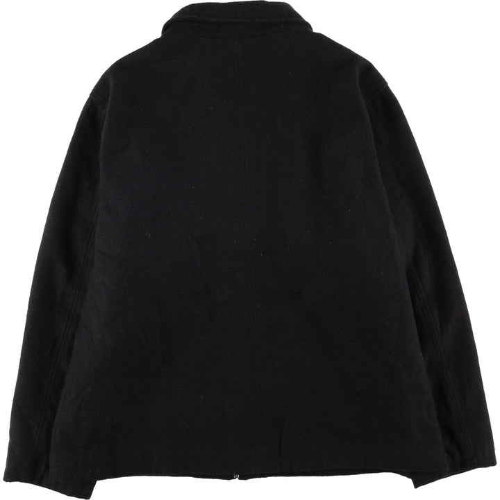 CHAPS Wool Blend Padded Puffer Jacket, Men's Size XL polyester black type Vintage Second Hand