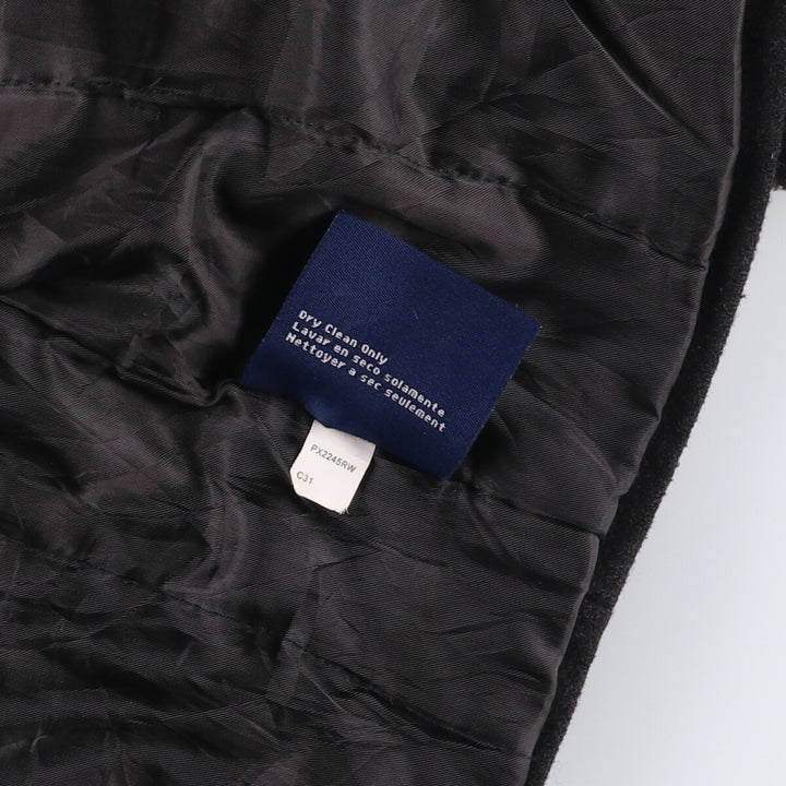 CHAPS Wool Blend Padded Puffer Jacket, Men's Size XL polyester black type Vintage Second Hand