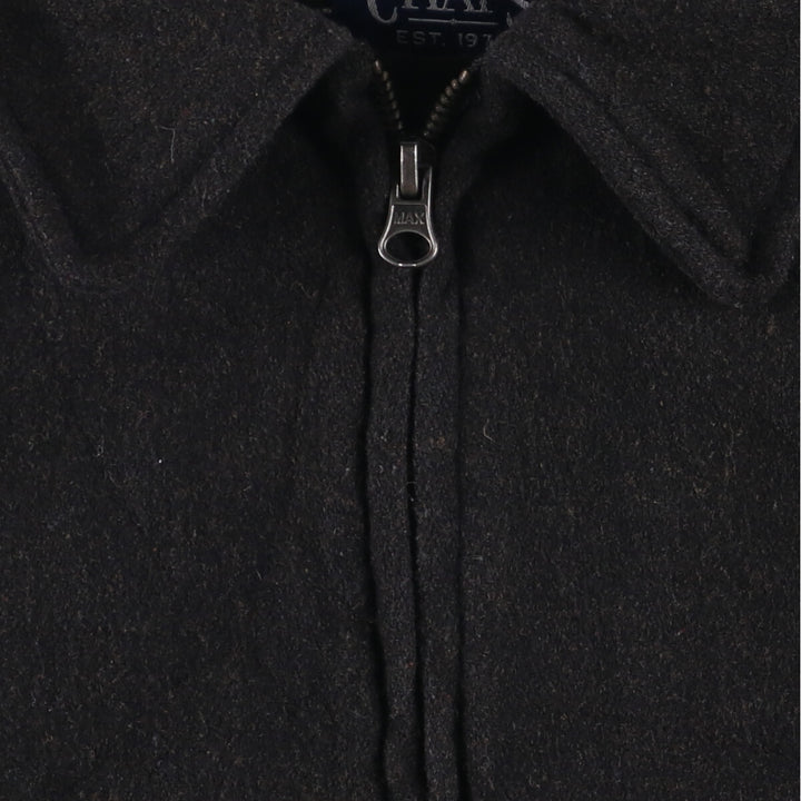 CHAPS Wool Blend Padded Puffer Jacket, Men's Size XL polyester black type Vintage Second Hand