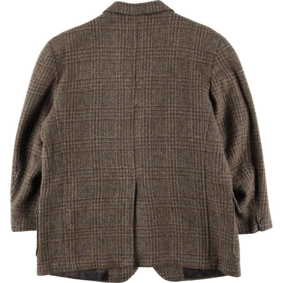 Brooks Brothers Check Pattern Wool Tailored Jacket, Men's Size Medium wool brown type Vintage Second Hand