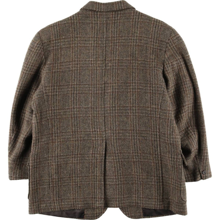 Brooks Brothers Check Pattern Wool Tailored Jacket, Men's Size Medium wool brown type Vintage Second Hand