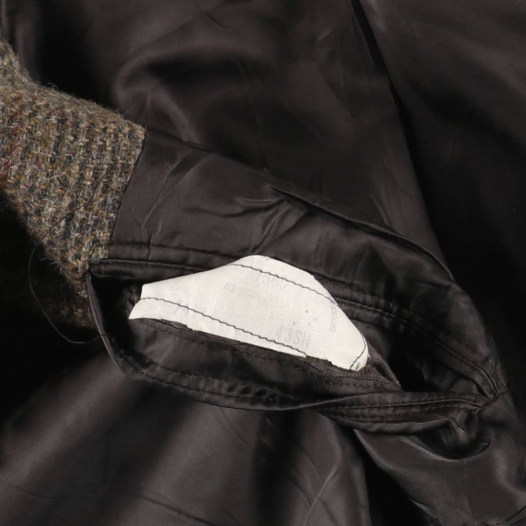 Brooks Brothers Check Pattern Wool Tailored Jacket, Men's Size Medium wool brown type Vintage Second Hand