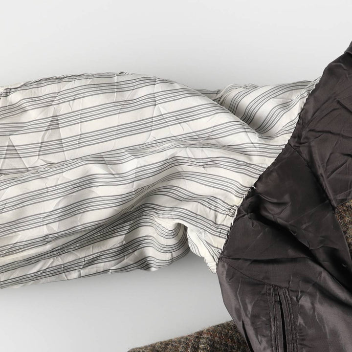 Brooks Brothers Check Pattern Wool Tailored Jacket, Men's Size Medium wool brown type Vintage Second Hand