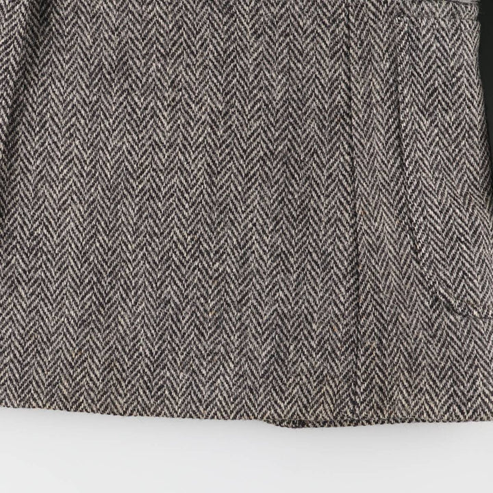 80s-90'S Derby of San Francisco Harris Tweed Herringbone Wool Tailored Jacket, Men's Size Medium wool gray type Vintage Second Hand