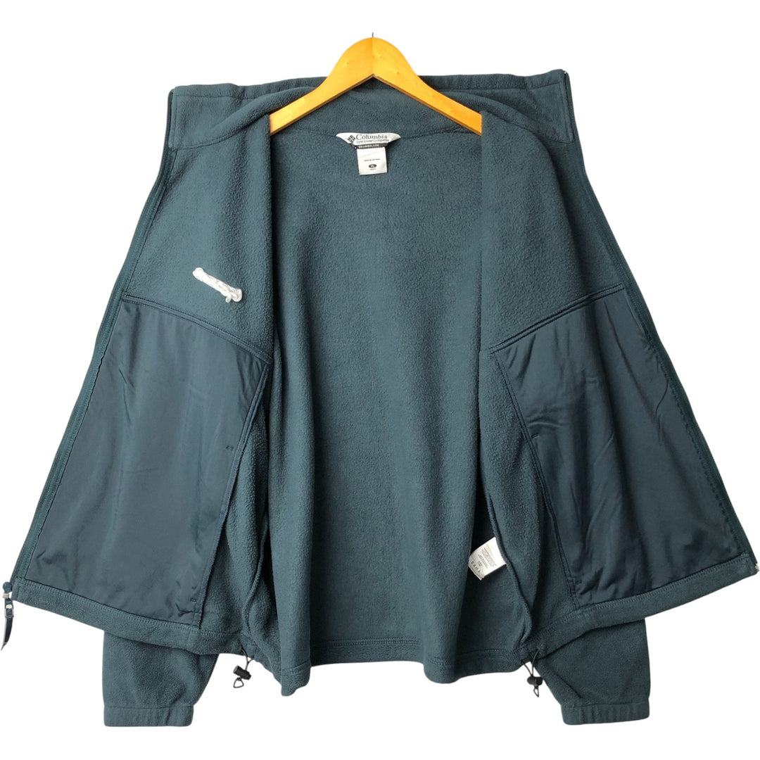 Columbia fleece jacket, men's size XL polyester Navy blue Vintage Second Hand