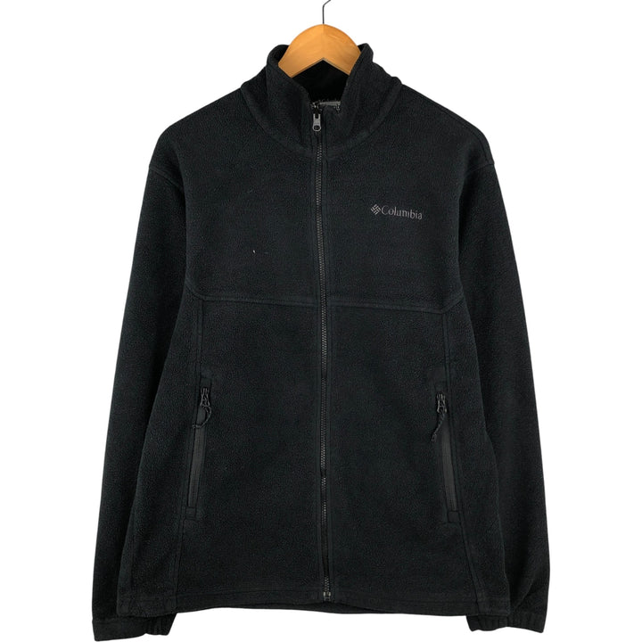 Columbia INTERCHANGE Fleece Jacket, Men's Size L polyester black type Vintage Second Hand