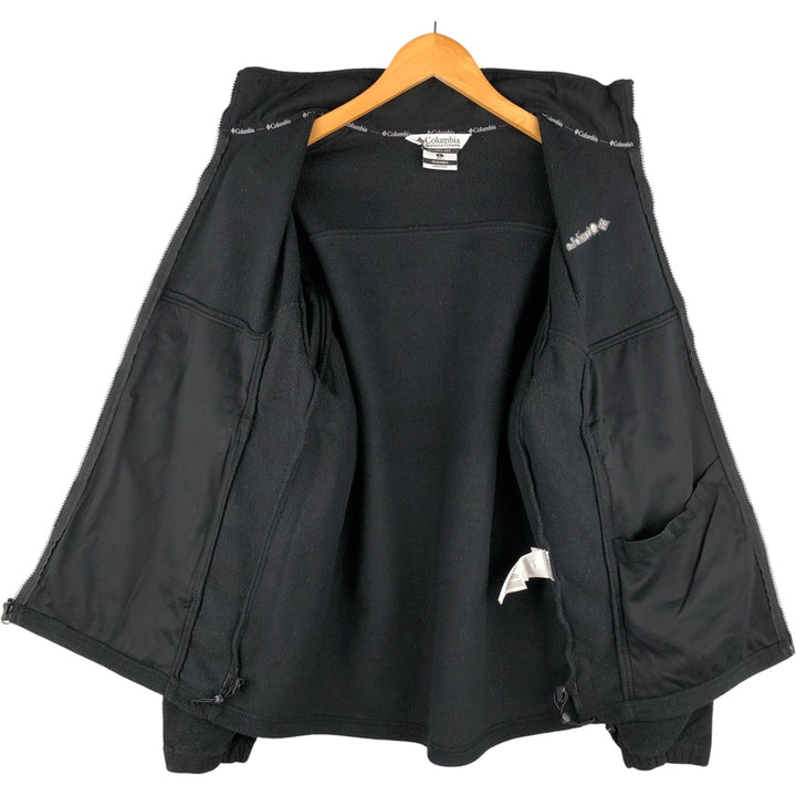 Columbia INTERCHANGE Fleece Jacket, Men's Size L polyester black type Vintage Second Hand