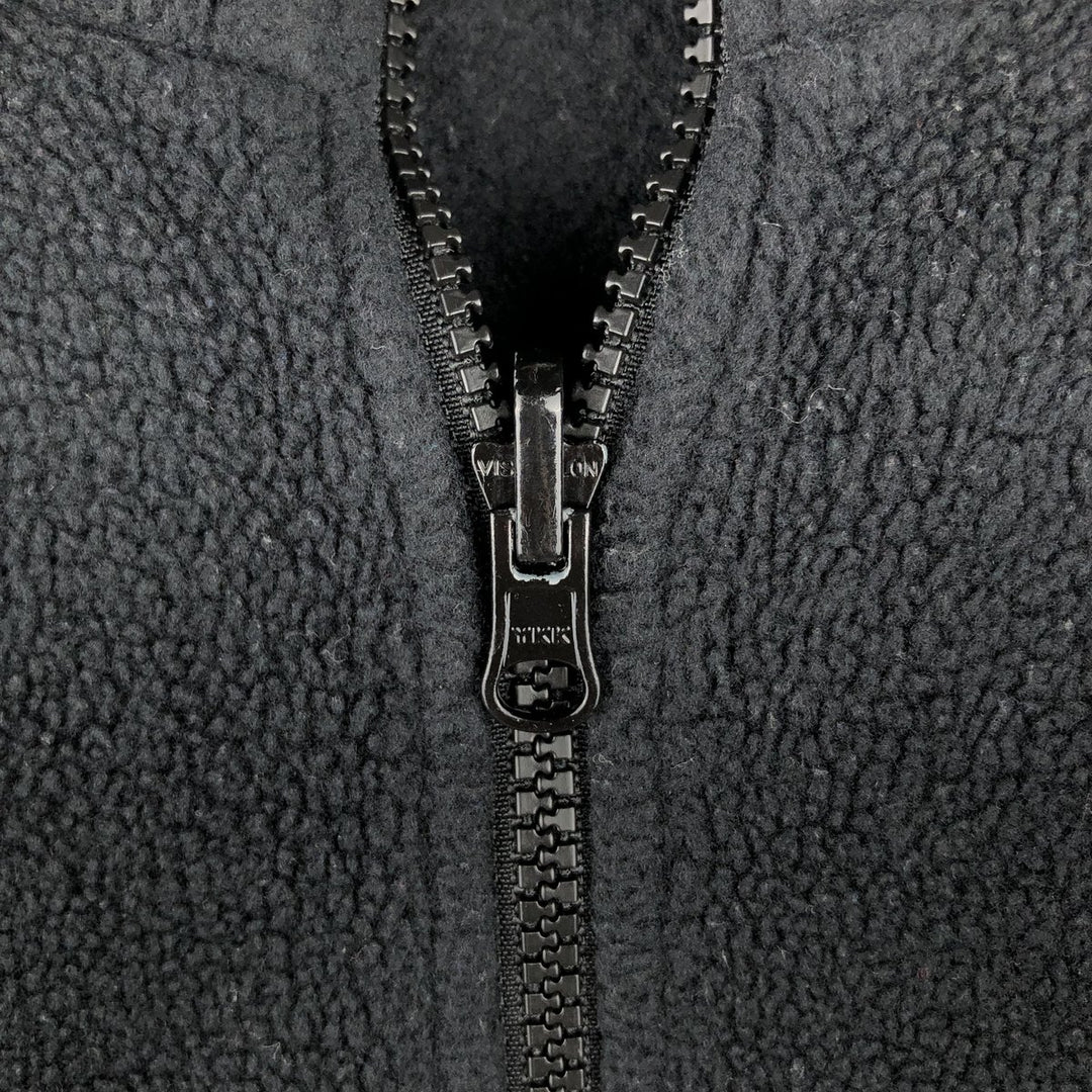 Columbia INTERCHANGE Fleece Jacket, Men's Size L polyester black type Vintage Second Hand