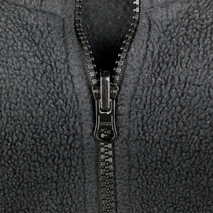 Columbia INTERCHANGE Fleece Jacket, Men's Size L polyester black type Vintage Second Hand