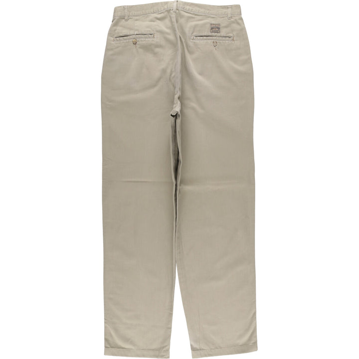 Ralph Lauren POLO by Ralph Lauren Two-pleat Chino Pants for Men, W33 equivalent cotton Beige type Vintage Second Hand