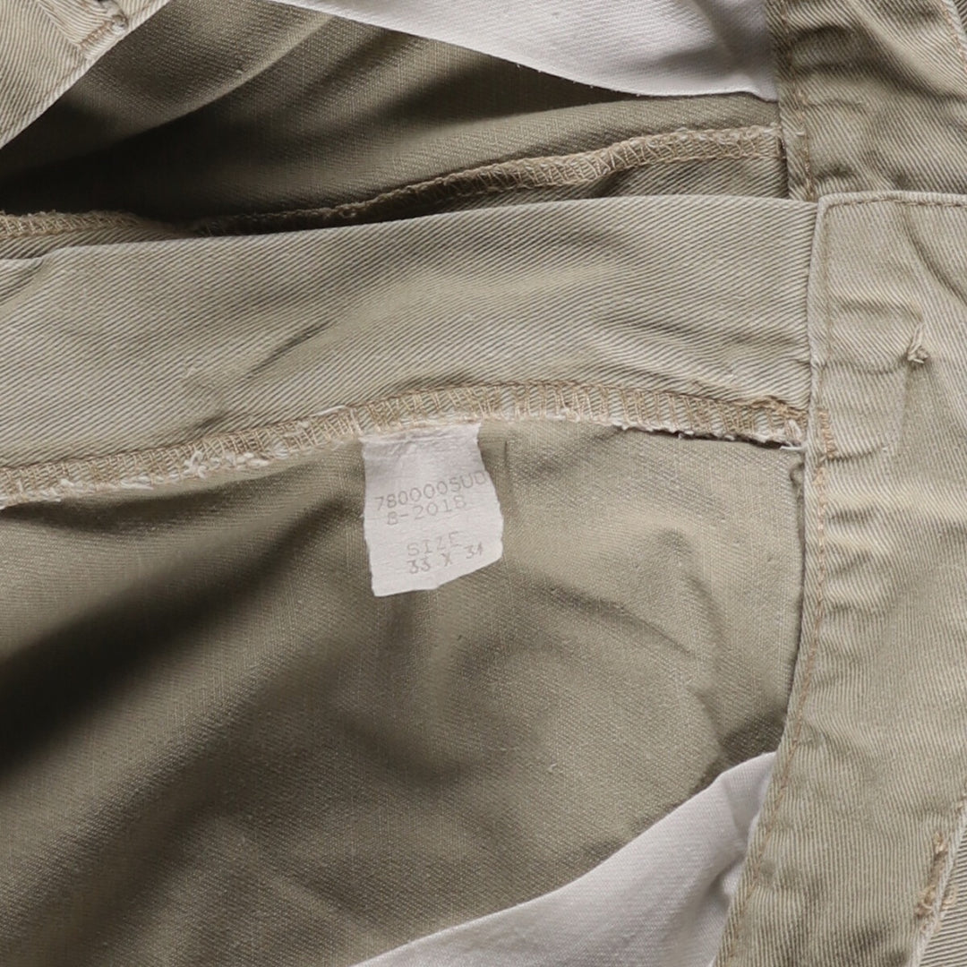 Ralph Lauren POLO by Ralph Lauren Two-pleat Chino Pants for Men, W33 equivalent cotton Beige type Vintage Second Hand
