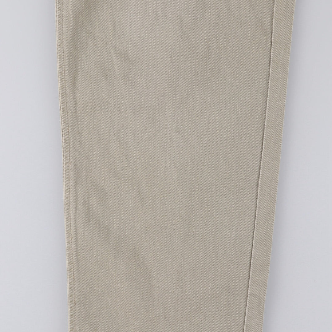 Ralph Lauren POLO by Ralph Lauren Two-pleat Chino Pants for Men, W33 equivalent cotton Beige type Vintage Second Hand