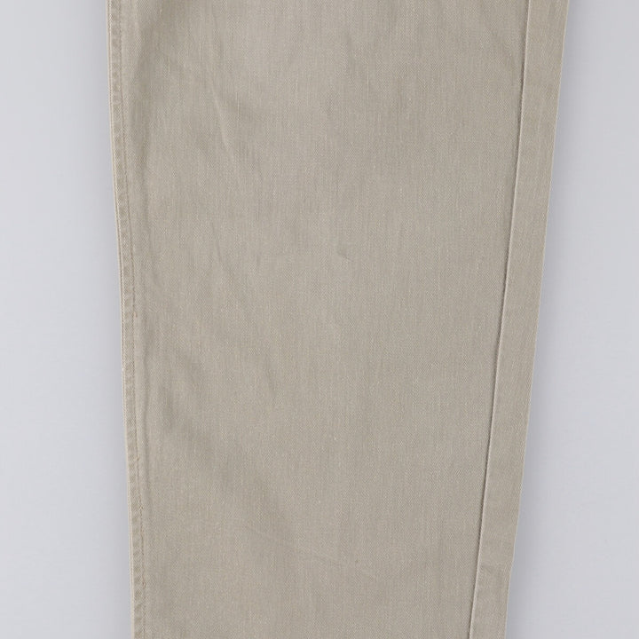 Ralph Lauren POLO by Ralph Lauren Two-pleat Chino Pants for Men, W33 equivalent cotton Beige type Vintage Second Hand