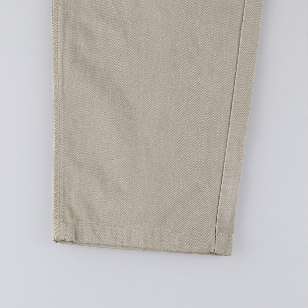 Ralph Lauren POLO by Ralph Lauren Two-pleat Chino Pants for Men, W33 equivalent cotton Beige type Vintage Second Hand