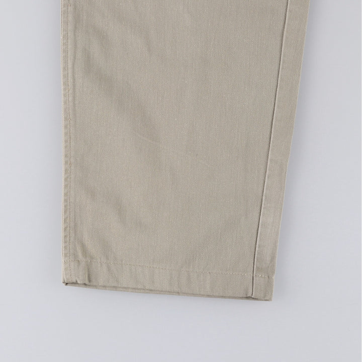 Ralph Lauren POLO by Ralph Lauren Two-pleat Chino Pants for Men, W33 equivalent cotton Beige type Vintage Second Hand