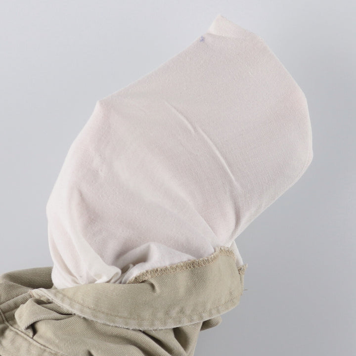 Ralph Lauren POLO by Ralph Lauren Two-pleat Chino Pants for Men, W33 equivalent cotton Beige type Vintage Second Hand